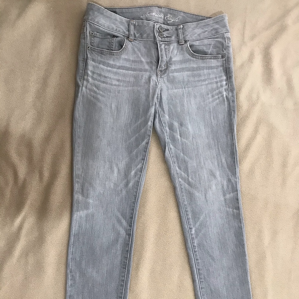 jean american eagle light gray